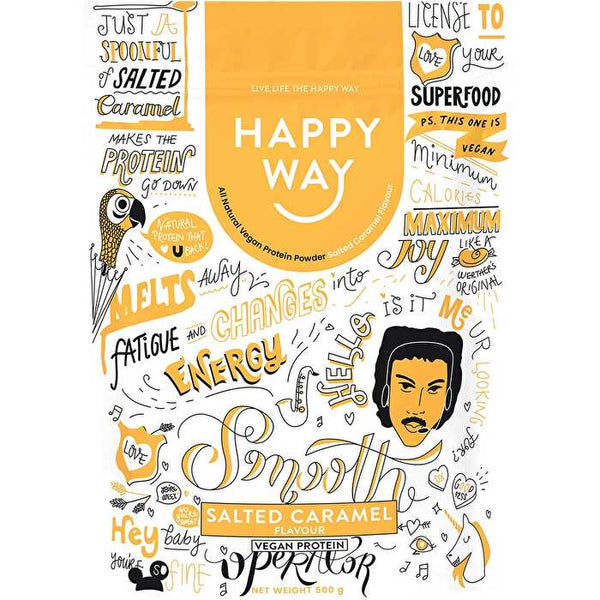 Happy Way Vegan Protein Powder Salted Caramel 500g