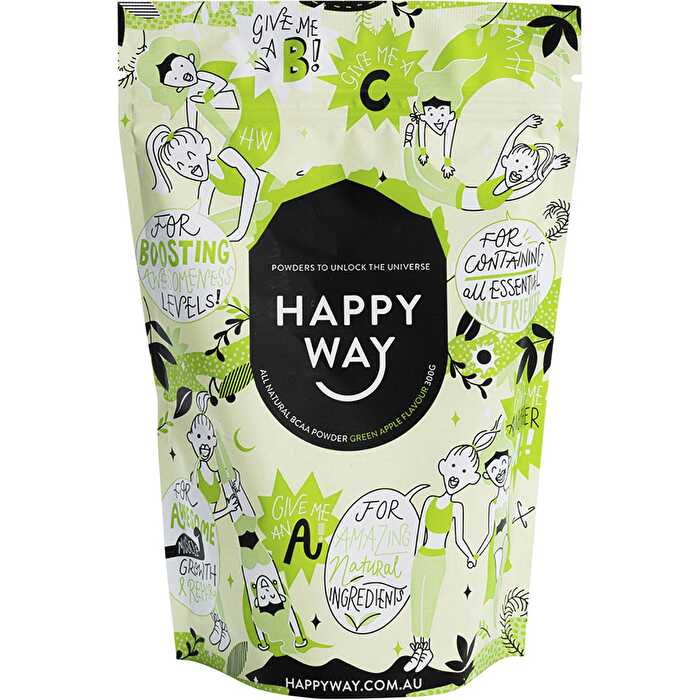 Happy Way BCAA Powder Green Apple 300g