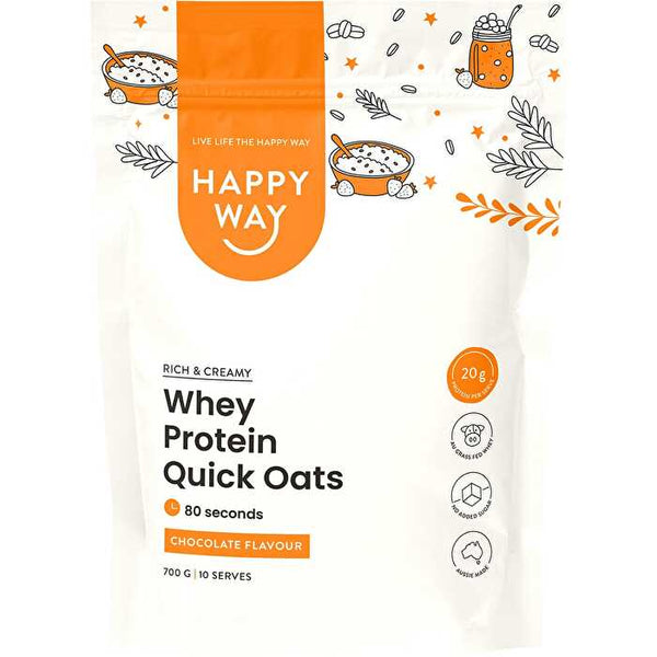 Happy Way Whey Protein Quick Oats Chocolate 700g
