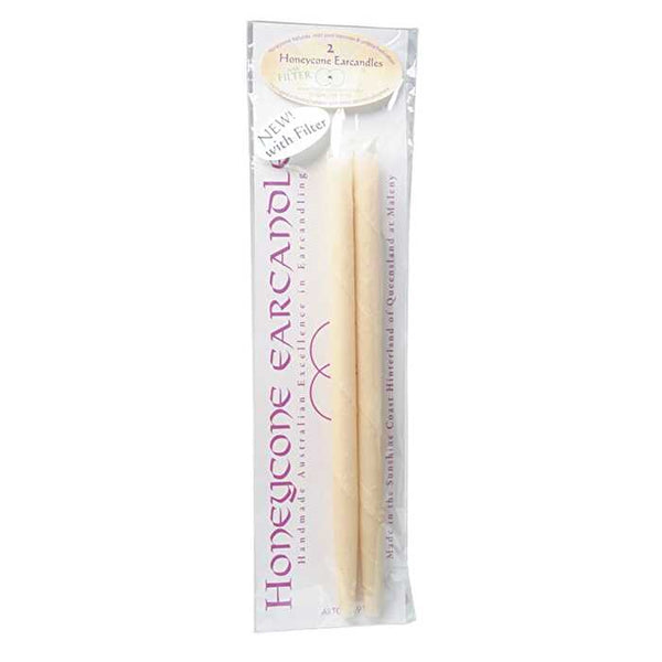 Honeycone Ear Candles with Filter 100% Unbleached Cotton 2pk