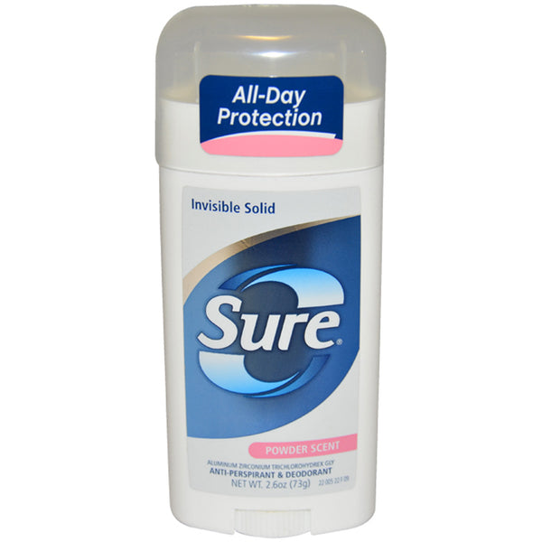Sure Invisible Solid Anti-Perspirant Deodorant - Fresh Scent by Sure for Unisex - 2.6 oz Deodorant Stick