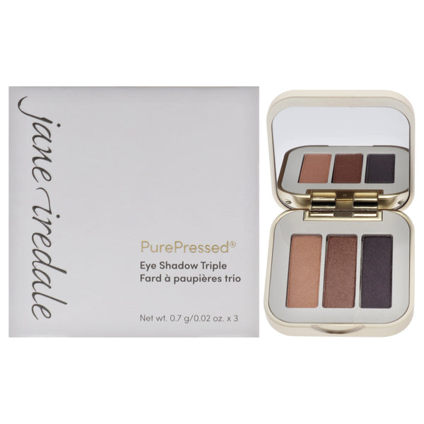 Jane Iredale PurePressed Eyeshadow Triple - Brown Sugar by Jane Iredale for Women - 0.1 oz Eye Shadow
