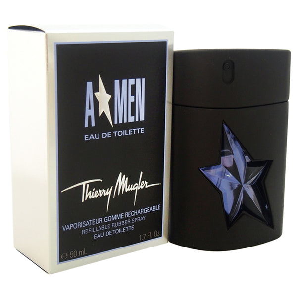 Thierry Mugler (Mugler) Angel Rubber Flask by Thierry Mugler for Men - 1.7 oz EDT Spray (Refillable)