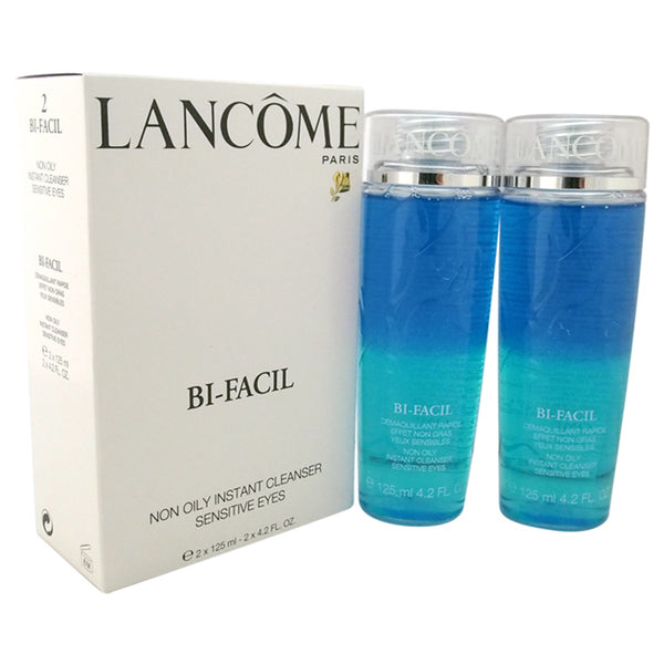 Lancome Bi-Facil Duo Set - Non Oily Instant Cleanser Sensitive Eyes by Lancome for Unisex - 2 Pc Set 2 x 4.2oz Bi-Facial Non Oily Instant Cleanser Sensitive Eyes