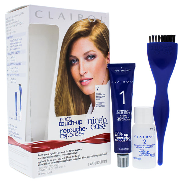 Clairol Nice n Easy Root Touch-Up Permanent Color - 7 Dark Blonde by Clairol for Women - 1 Application Hair Color