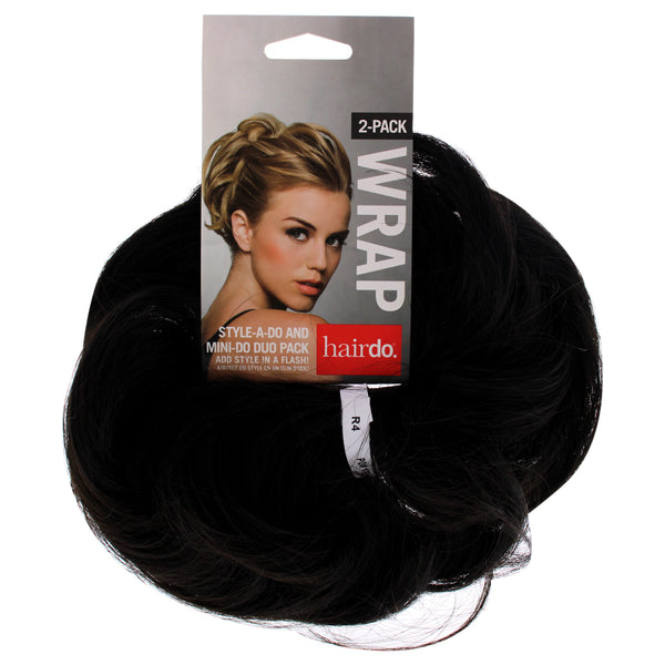 Hairdo Style-a-do And Mini-do Duo Pack - R4 Midnight Brown by Hairdo for Women - 2 Pc Hair Wrap