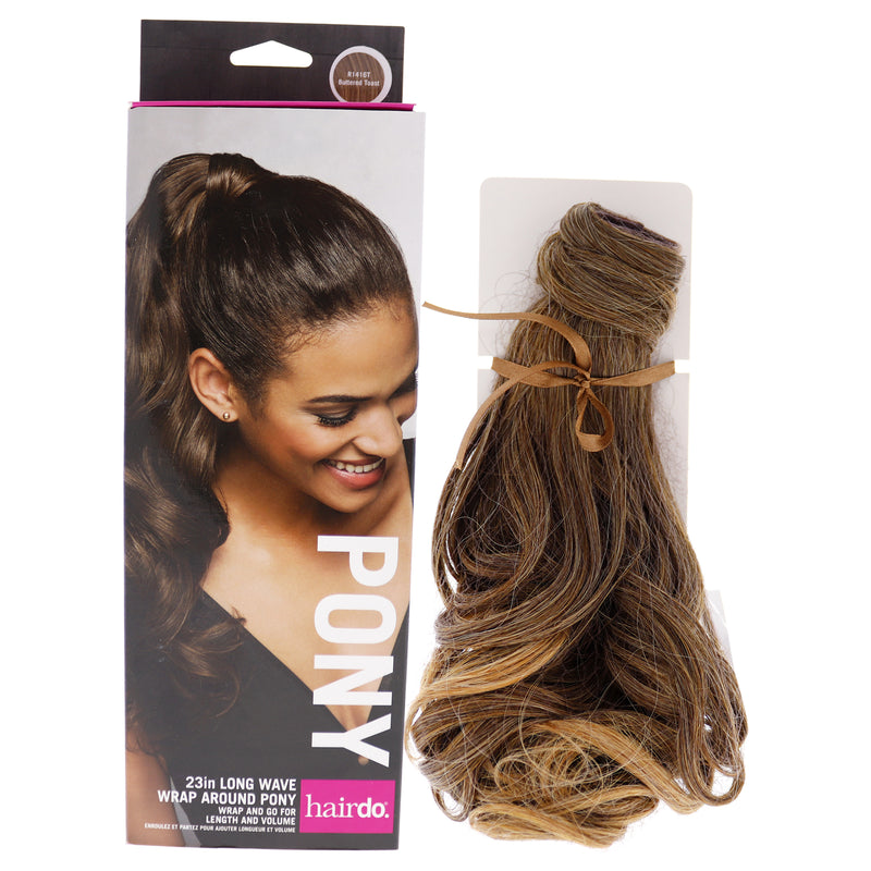 Hairdo Wave Wrap Around Pony - R1416T Buttered Toast by Hairdo for Women - 23 Inch Hair Extension