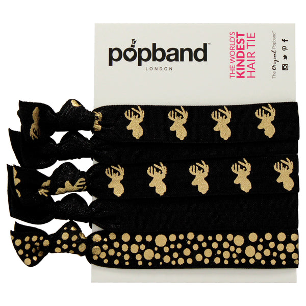 Popband Hair Tie - Stag by Popband for Women - 5 Pc Hair Bands