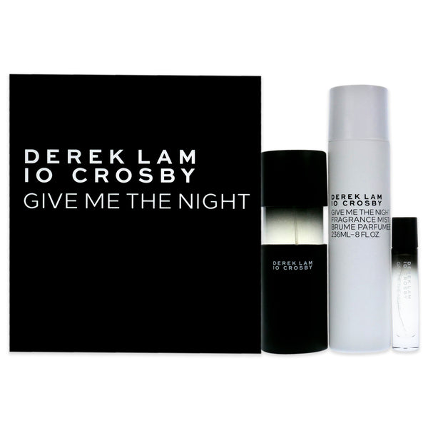 Derek Lam Give Me The Night Spring by Derek Lam for Women - 3 Pc Gift Set 3.4oz EDP Spray, 10ml EDP Spray, 8oz Fragrance Mist