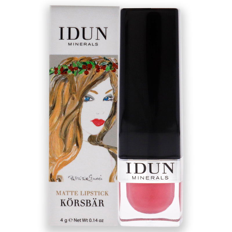 Idun Minerals Matte Lipstick - 104 Korsbar by Idun Minerals for Women - 0.14 oz Lipstick