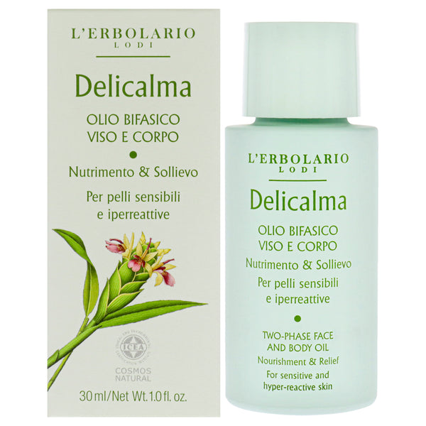 LErbolario Delicalma Two-Phase Face and Body Oil by LErbolario for Unisex - 1 oz Oil