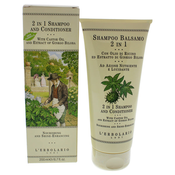 LErbolario 2-In-1 Shampoo and Conditioner by LErbolario for Unisex - 6.7 oz Shampoo