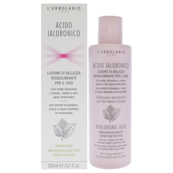 LErbolario Hyaluronic Acid Rebalancing Beauty Lotion by LErbolario for Unisex - 6.7 oz Lotion