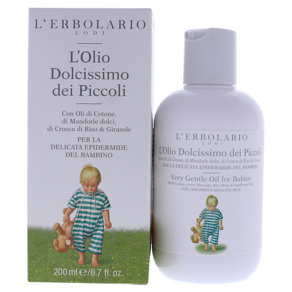 LErbolario Very Gentle Oil for Babies by LErbolario for Kids - 6.7 oz Oil
