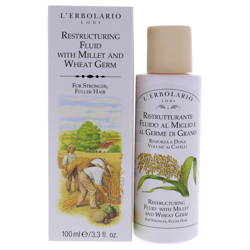 LErbolario Restructuring Fluid - Millet and Wheat Germ by LErbolario for Unisex - 3.3 oz Fluid