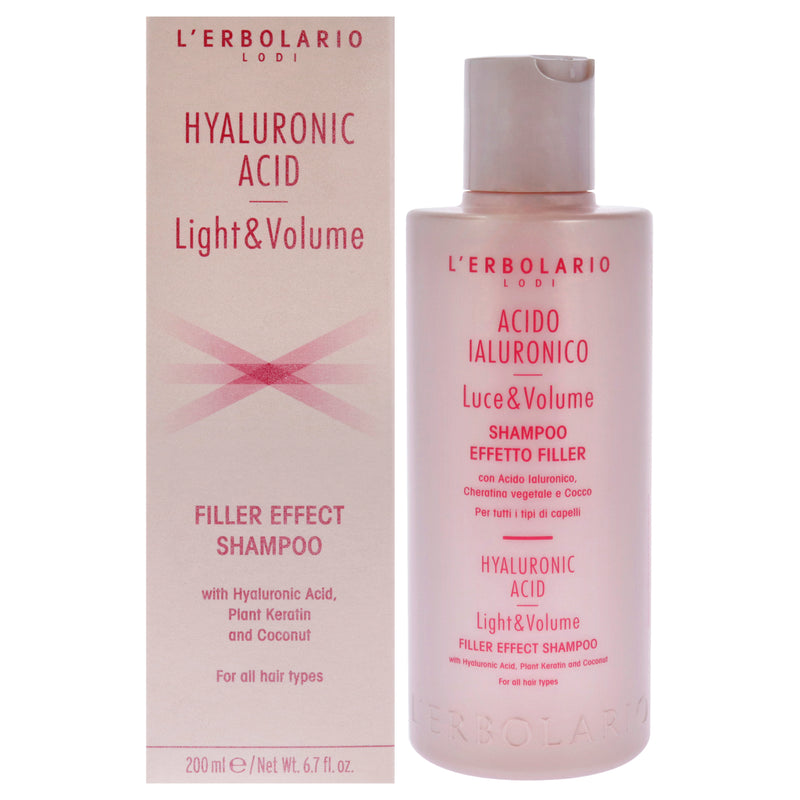 LErbolario Hyaluronic Acid Light and Volume Shampoo by LErbolario for Unisex - 6.7 oz Shampoo