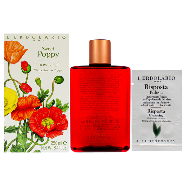 LErbolario Sweet Poppy Shower Gel by LErbolario for Women - 8.4 oz Shower Gel