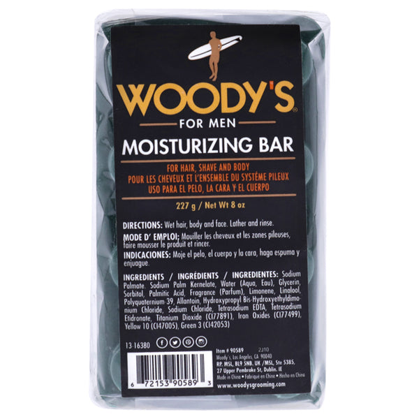 Moisturizing Body Bar by Woodys for Unisex - 8 oz Soap