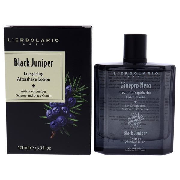 LErbolario Black Juniper Energising Aftershave Lotion by LErbolario for Unisex - 3.3 oz After Shave Lotion