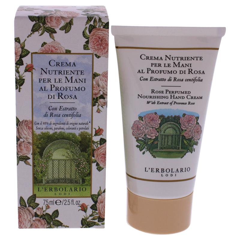 LErbolario Perfumed Nourishing Hand Cream - Rose by LErbolario for Unisex - 2.5 oz Cream