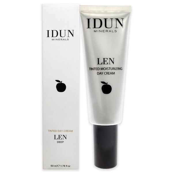 Idun Minerals Len Tinted Day Cream - 406 Deep by Idun Minerals for Women - 1.76 oz Cream