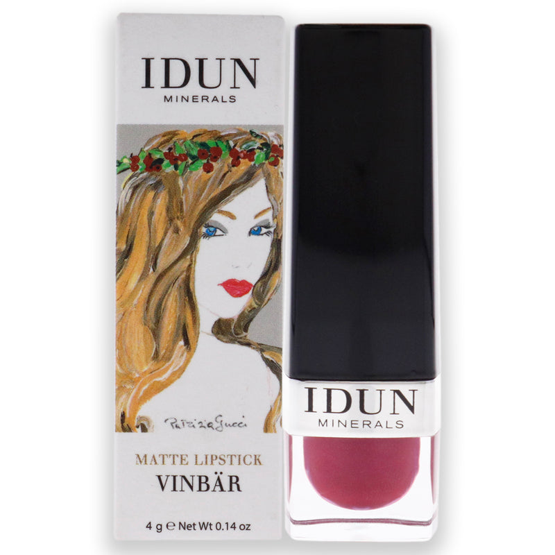 Idun Minerals Matte Lipstick - 105 Vinbar by Idun Minerals for Women - 0.14 oz Lipstick