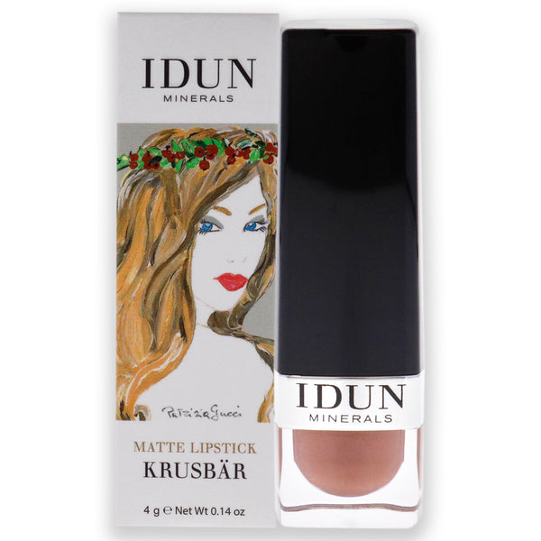 Idun Minerals Matte Lipstick - 108 Krusbar by Idun Minerals for Women - 0.14 oz Lipstick
