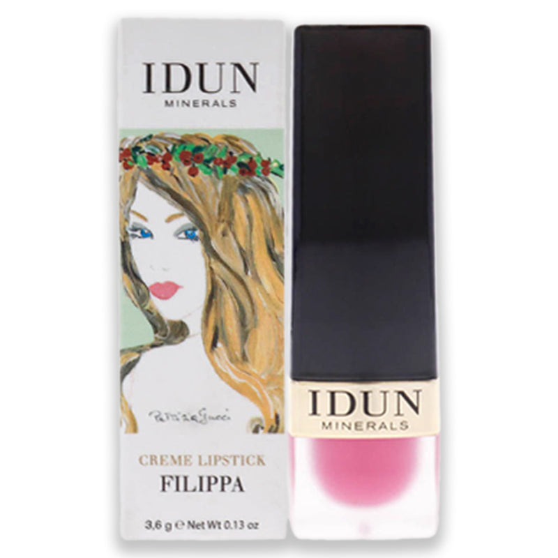 Idun Minerals Creme Lipstick - 204 Filippa by Idun Minerals for Women - 0.13 oz Lipstick