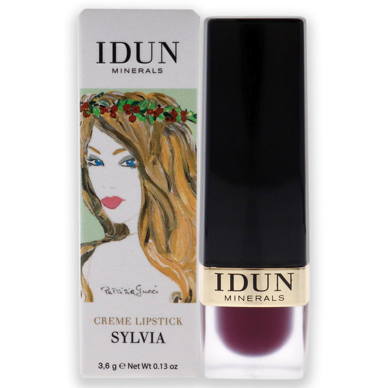 Idun Minerals Creme Lipstick - 206 Sylvia by Idun Minerals for Women - 0.13 oz Lipstick