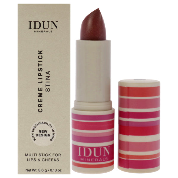 Idun Minerals Creme Lipstick - 208 Stina by Idun Minerals for Women - 0.13 oz Lipstick