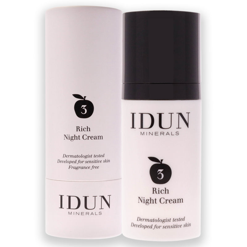 Idun Minerals Rich Night Cream by Idun Minerals for Unisex - 1.69 oz Cream