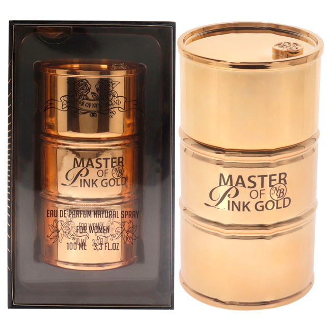 Master of Essence Pink Gold by New Brand for Women - 3.3 oz EDP Spray