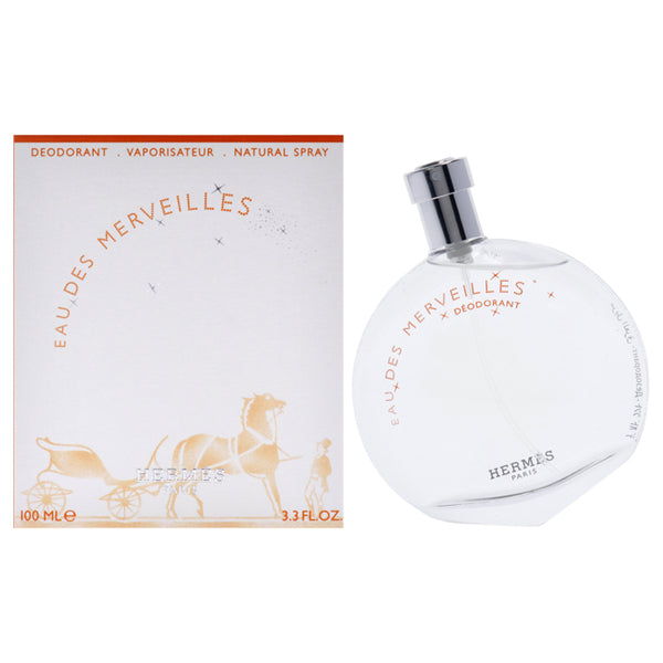 Eau Des Merveilles by Hermes for Women - 3.3 oz Deodorant Spray