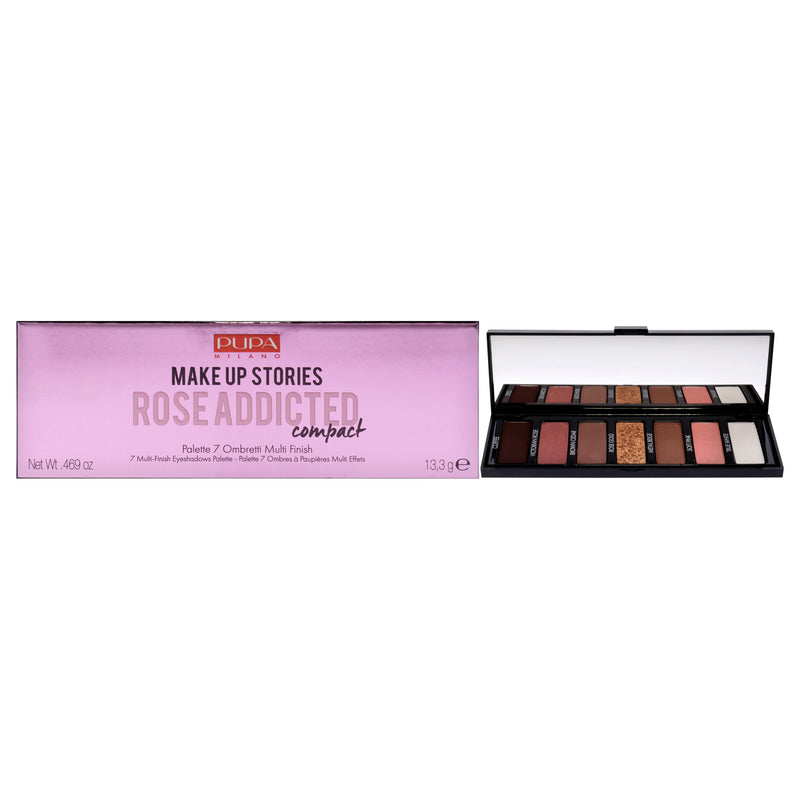 Pupa Milano Make Up Stories Compact Palette - 004 Rose Addicted by Pupa Milano for Women - 0.469 oz Eye Shadow