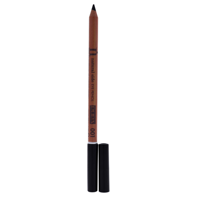 Pupa Milano Natural Side Eye Pencil - 001 Deep Black by Pupa Milano for Women - 0.038 oz Eyebrow Pencil