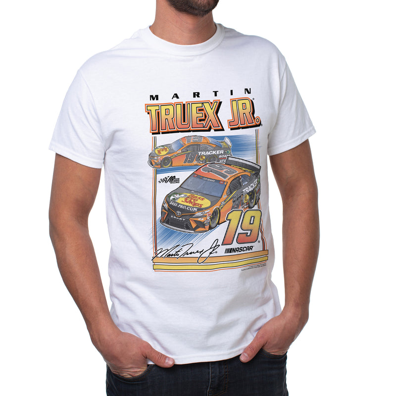 DelSol NASCAR Mens Classic Crew Tee - Martin Truex Jr - 8 White by DelSol for Men - 1 Pc T-Shirt (2XL)