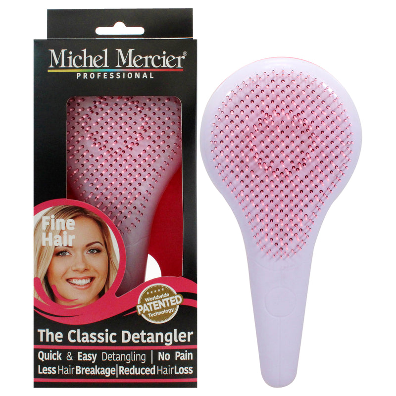 Michel Mercier The Classic Detangler Fine Hair - Pink-Purple by Michel Mercier for Unisex - 1 Pc Hair Brush