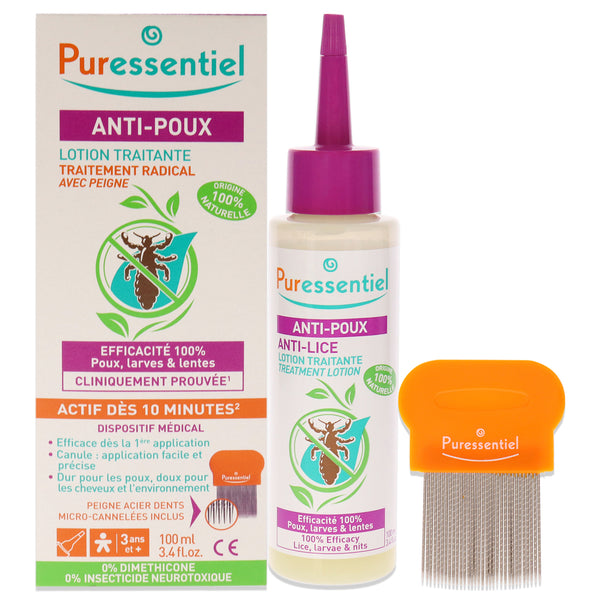 Puressentiel Anti-Lice Treatment Lotion Plus Comb by Puressentiel for Unisex - 3.4 oz Treatment
