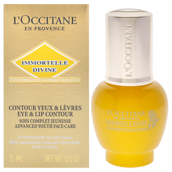 Immortelle Divine Eyes and Lips Serum by LOccitane for Unisex - 0.5 oz Serum