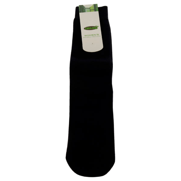 Bamboo Trouser Socks - Navy by Cariloha for Women - 1 Pair Socks (L/XL)