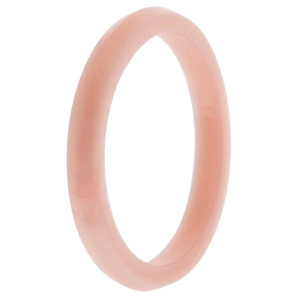 Silicone Wedding Stackble Point Single Ring - Rose-Gold by ROQ for Women - 8 mm Ring