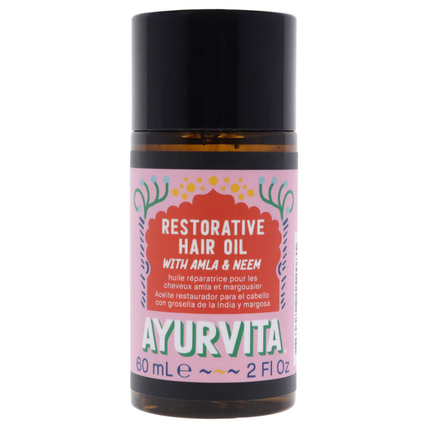 AyurVita Amla and Neem Restorative Hair Oil by AyurVita for Unisex - 2 oz Oil