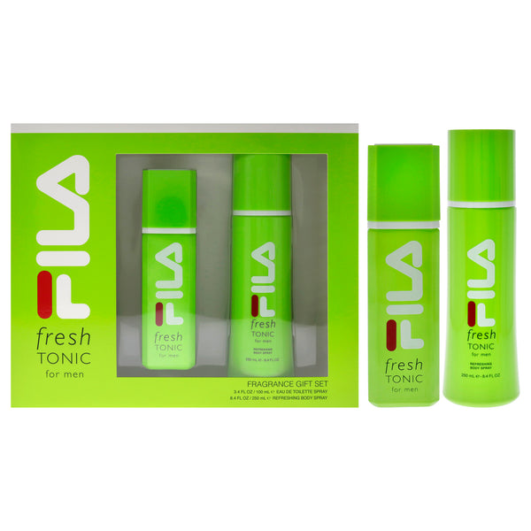 Fila Fila Fresh Green by Fila for Men - 2 Pc Gift Set 3.4oz EDT Spray, 8.4oz Body Spray