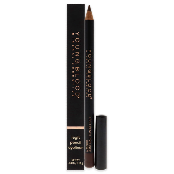 Youngblood Legit Pencil Eyeliner - Brown by Youngblood for Women - 0.04 oz Eyeliner