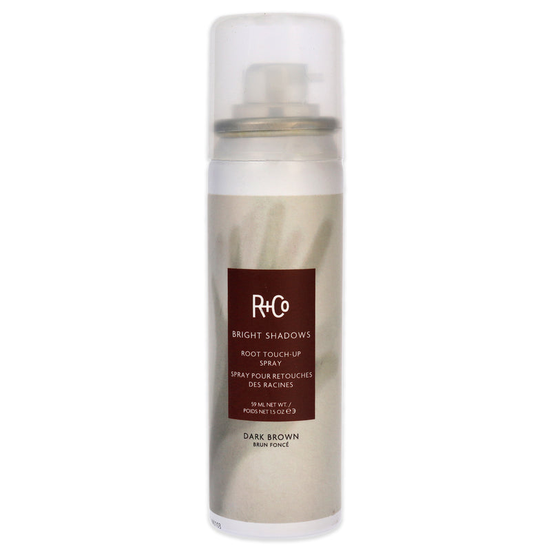 R+Co Bright Shadows Root Touch Up Spray - Dark Brown by R+Co for Unisex - 1.5 oz Hair Color