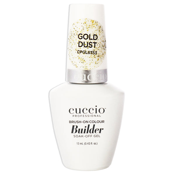 Cuccio Pro Brush-On Colour Builder Soak Off Gel - Gold Dust by Cuccio Pro for Women - 0.43 oz Nail Polish