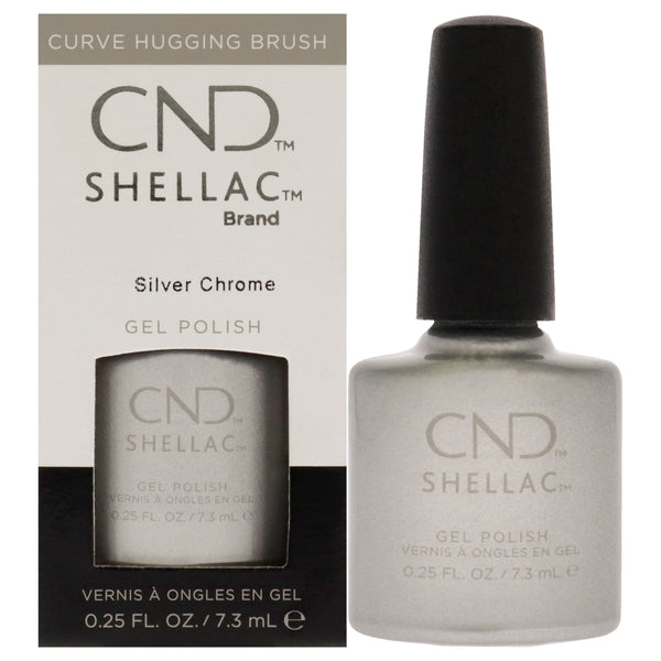 CND Shellac Nail Color - Silver Chrome by CND for Women - 0.25 oz Nail Polish