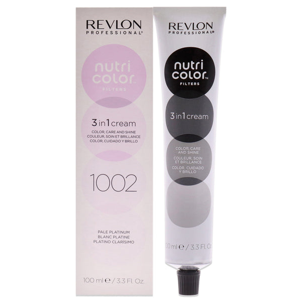 Revlon Nutri Color Cream - 1002 Pale Platinum by Revlon for Unisex - 3.3 oz Hair Color