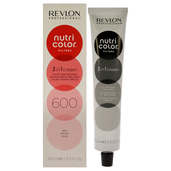 Revlon Nutri Color Cream - 600 Red by Revlon for Unisex - 3.3 oz Hair Color