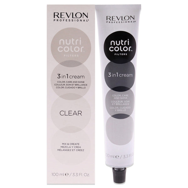 Revlon Nutri Color Cream - Clear by Revlon for Unisex - 3.3 oz Hair Color